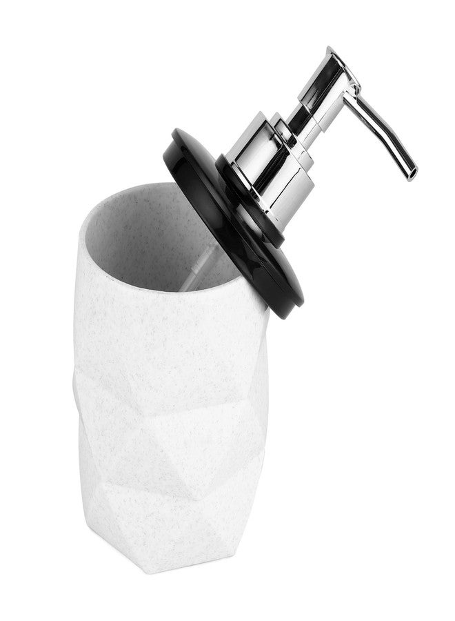 SHENRON Liquid Soap Dispenser for wash Basin, Bathroom Accessories, Empty Refillable Handwash Plastic Bottle with Pump, Bathroom Essentials, Handwash, Sanitizer, Shampoo, Lotion (White) - Image 3